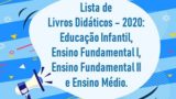 Lista de Livros Didáticos – 2020